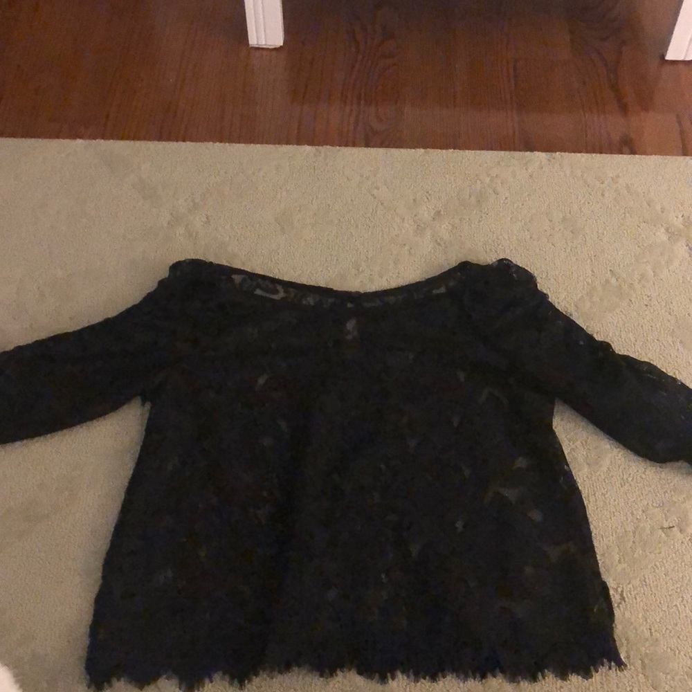 Black lace top